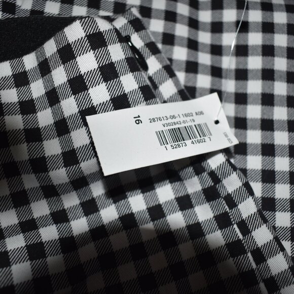 NWT - Black and White Checkered Pants - Sz 16 - Old Navy - Picture 2 of 3